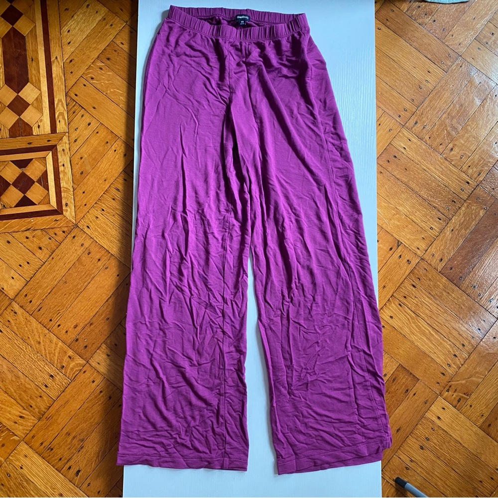 GapBody Lenzing Modal Violet Wide Leg Pants XS Purple Pajama Pants Gap Body - Picture 2 of 6